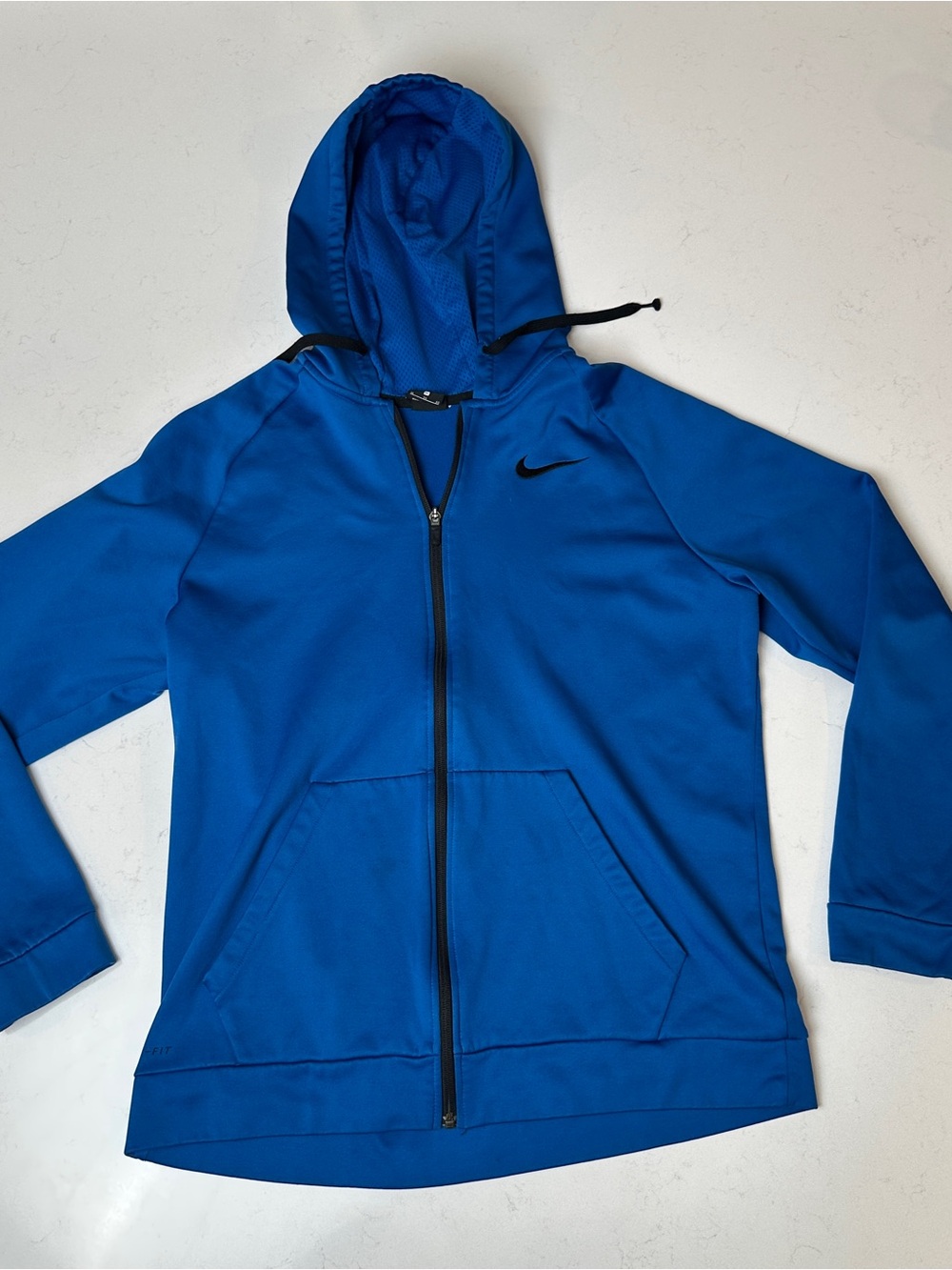 Nike Blue Dri-FIT Zip Hoodie